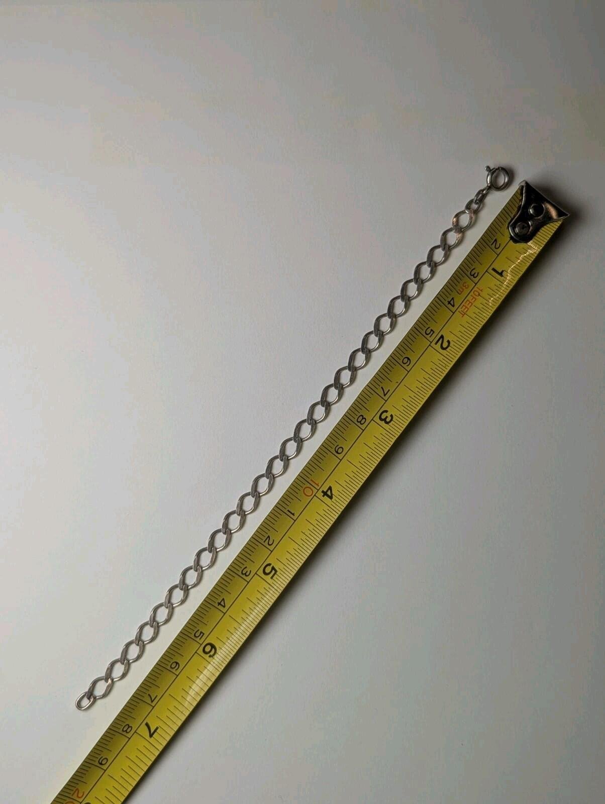Vintage Sterling Silver Oval Link Chain Bracelet | Weight 3.20g | Length 18.5cm - Image 10