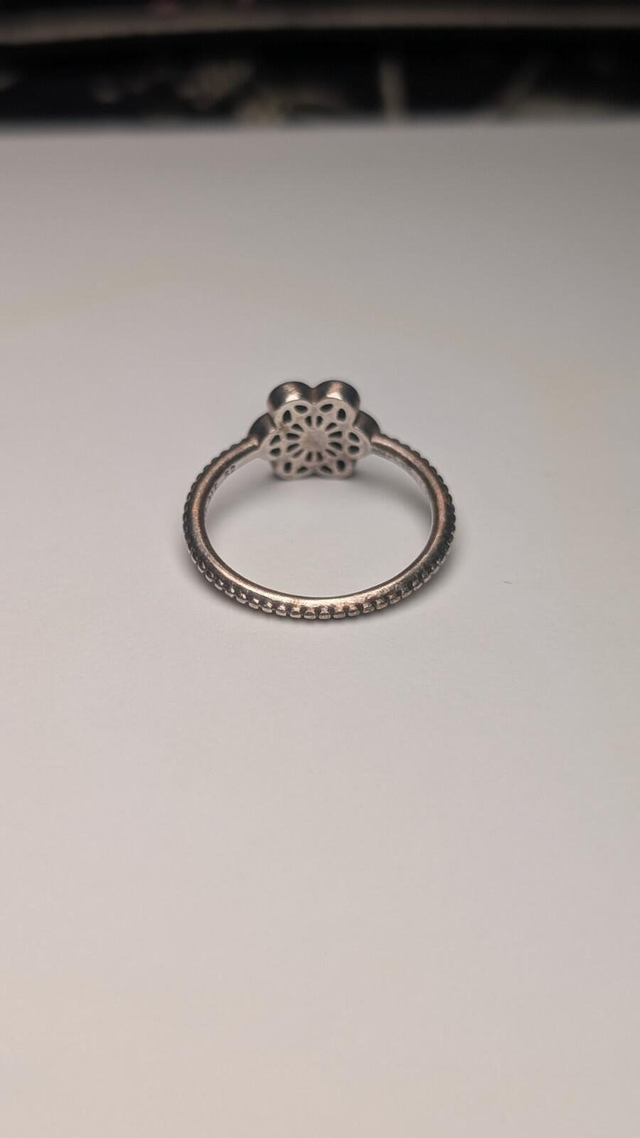 Genuine Sterling Silver Pandora Floral Daisy Lace Ring | Size L 1/2 | S925 ALE - Image 4