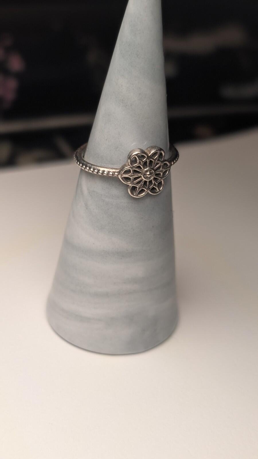 Genuine Sterling Silver Pandora Floral Daisy Lace Ring | Size L 1/2 | S925 ALE - Image 6