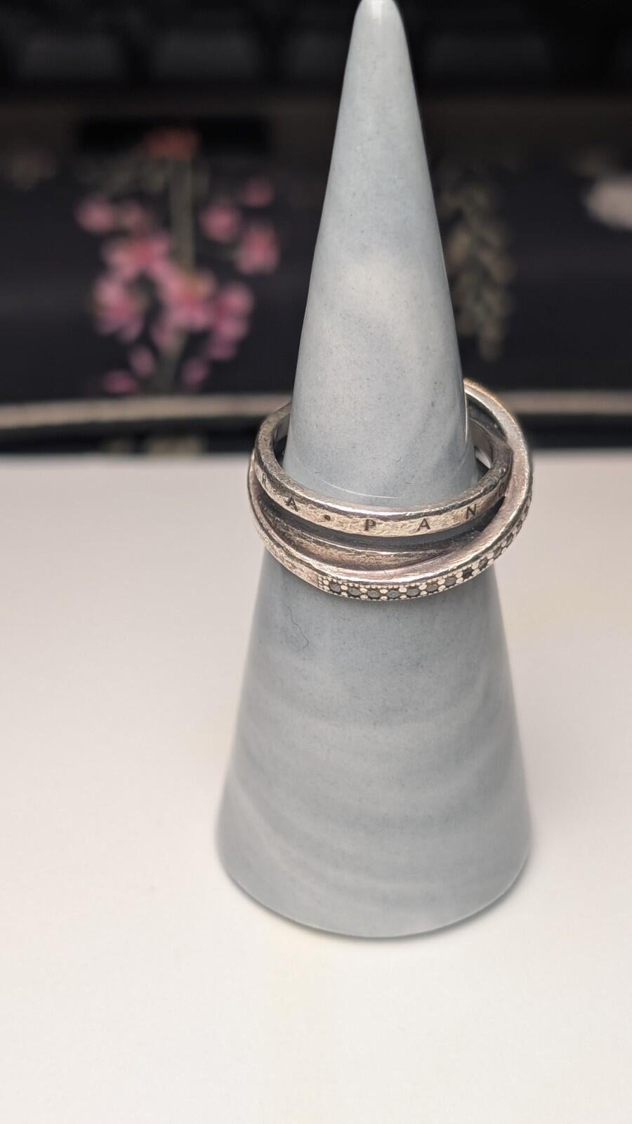 Genuine Sterling Silver Pandora ALE Entwined Crossover CrissCross Ring | Size P - Image 6