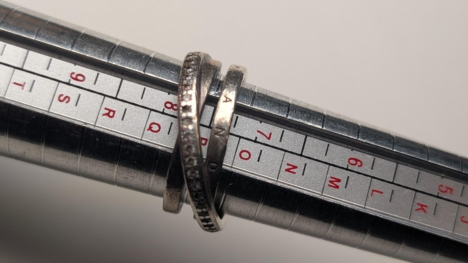 Genuine Sterling Silver Pandora ALE Entwined Crossover CrissCross Ring | Size P - Image 9