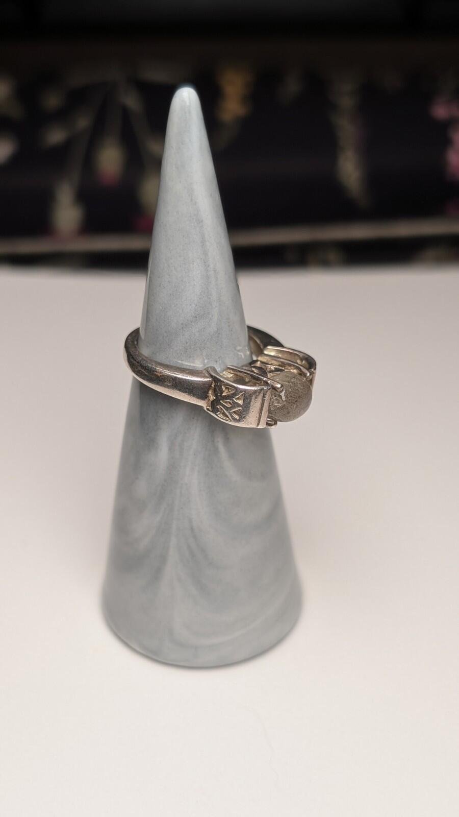 Vintage Sterling Silver 2005 Moonstone Gemstone Ring | Size K | 925 Silver - Image 6