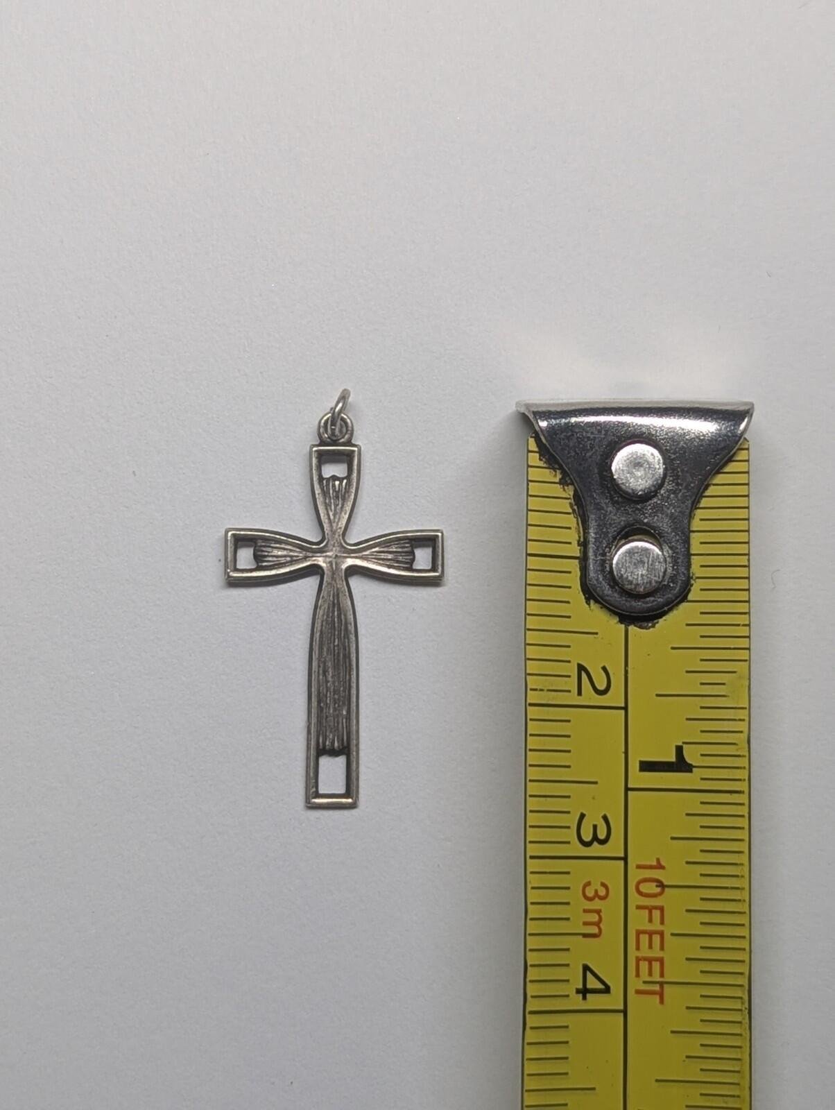 Vintage Sterling Silver Christian Cross | 925 Silver - Image 5
