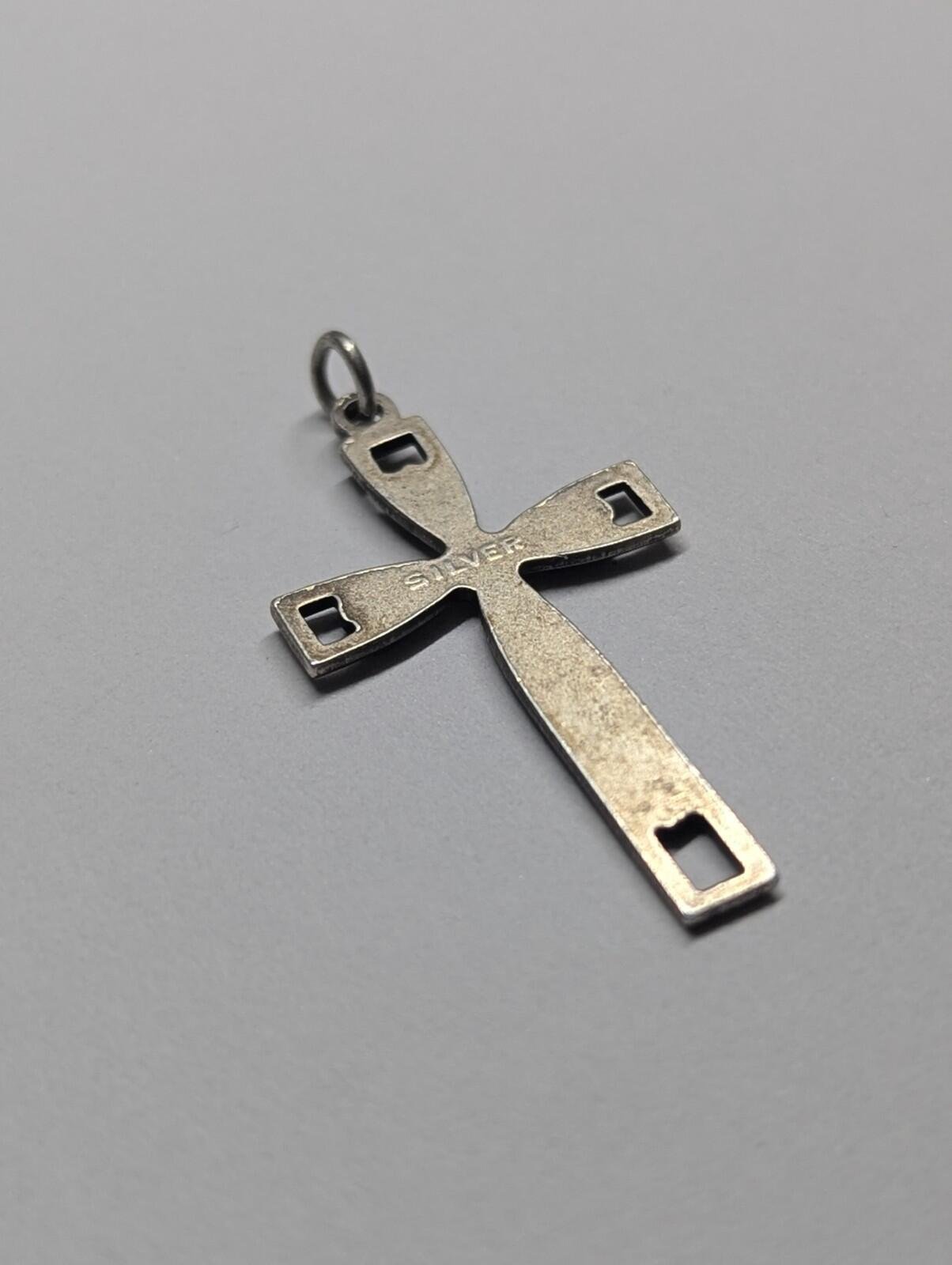 Vintage Sterling Silver Christian Cross | 925 Silver - Image 6