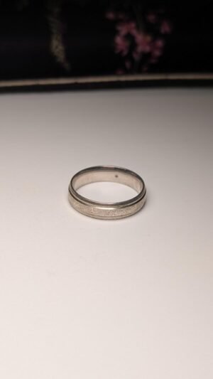 Vintage Sterling Silver Diamond Band Ring | Size P 1/2 | 925 Silver