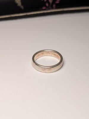 Vintage Sterling Silver Simple Band Ring | Size P | 925 Silver