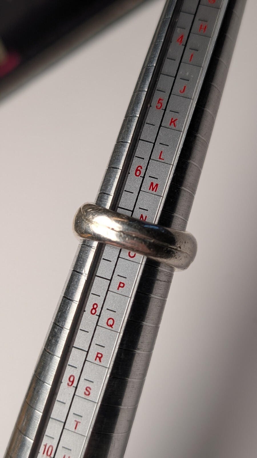 Vintage Sterling Silver 1994 London Open-Front Ring | Size N 1/2 | 925 Silver - Image 7