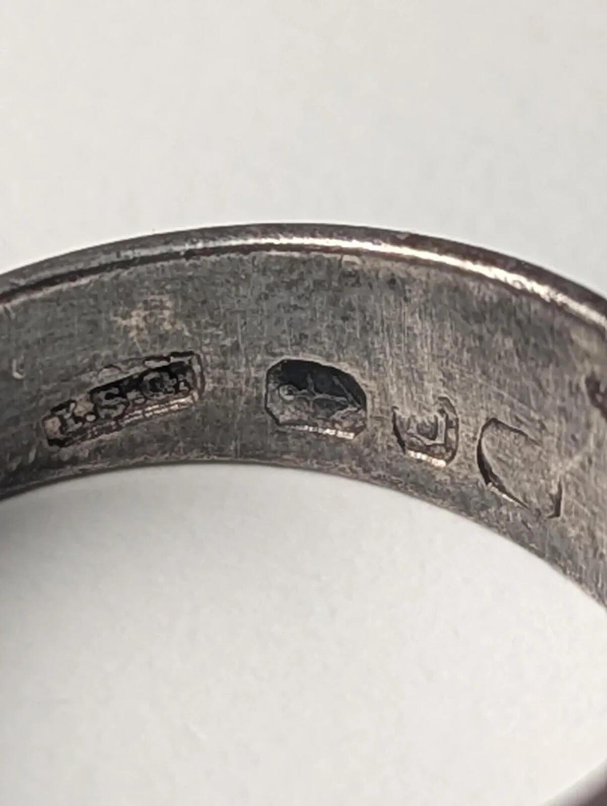 Antique Sterling Silver 1888 Men's Etched Signet Ring | Size R 1/2 | 925 Silver - Image 5