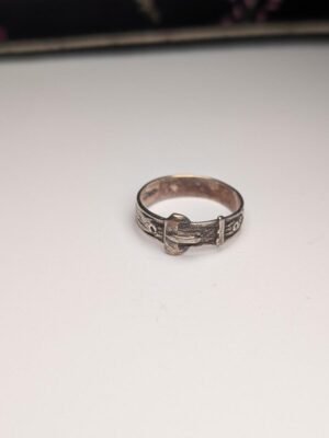 Vintage Sterling Silver 1988 Men's Belt Buckle Ring | Size P | 925 Silver