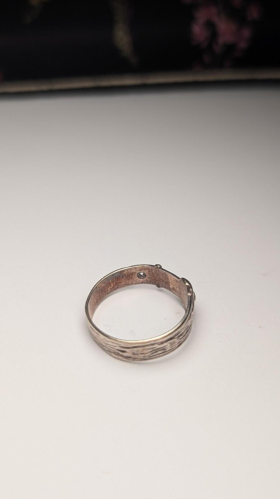 Vintage Sterling Silver 1988 Men's Belt Buckle Ring | Size P | 925 Silver - Image 3