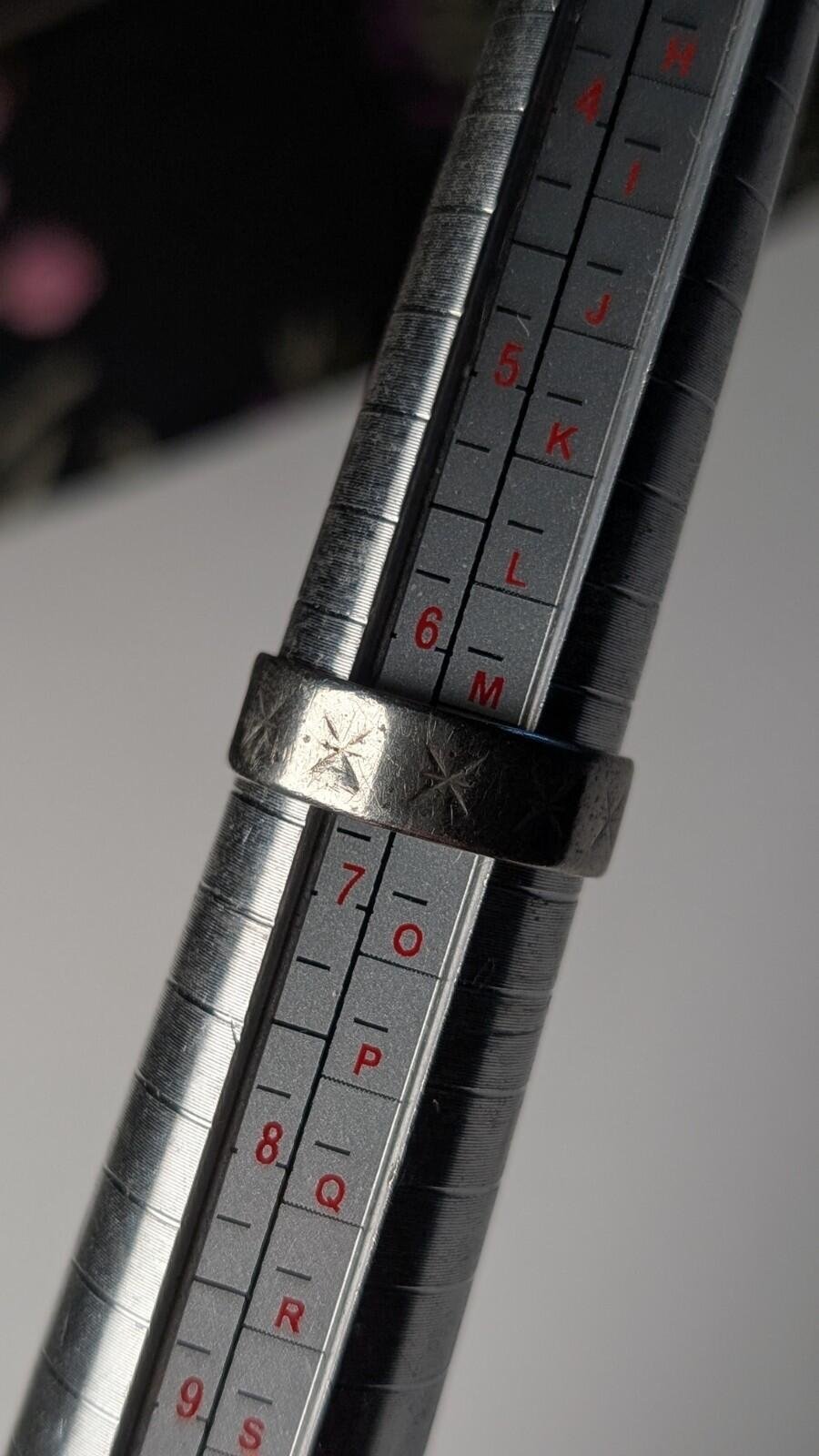 Vintage Sterling Silver Band Ring | Size M 1/2 | 925 Silver - Image 4