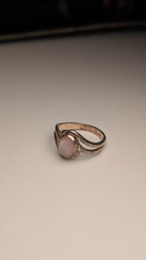 Vintage Sterling Silver Mother-Of-Pearl Ring | L 1/2 | 925 Silver