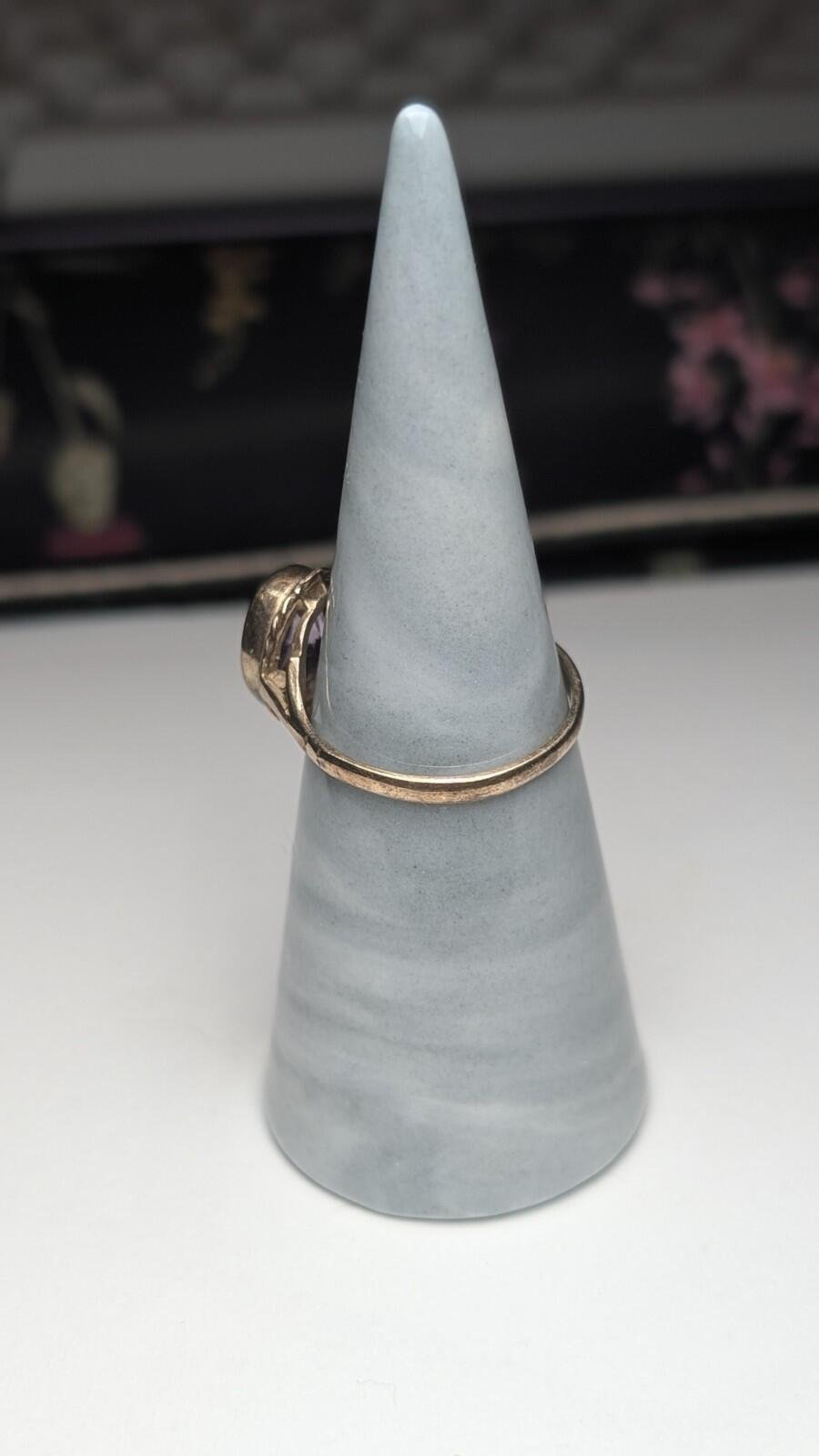 Vintage Sterling Silver 1994 Purple Amethyst Ring | Size Q | 925 Silver - Image 11
