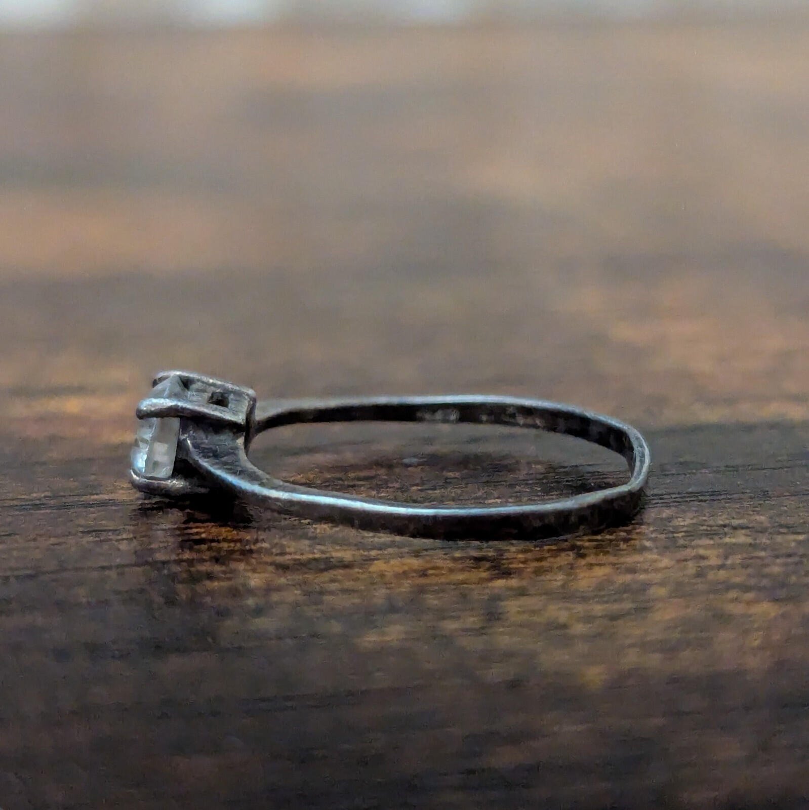 Vintage Sterling Silver Ring | Gemstone Unknown | Size L 1/2 - Image 7