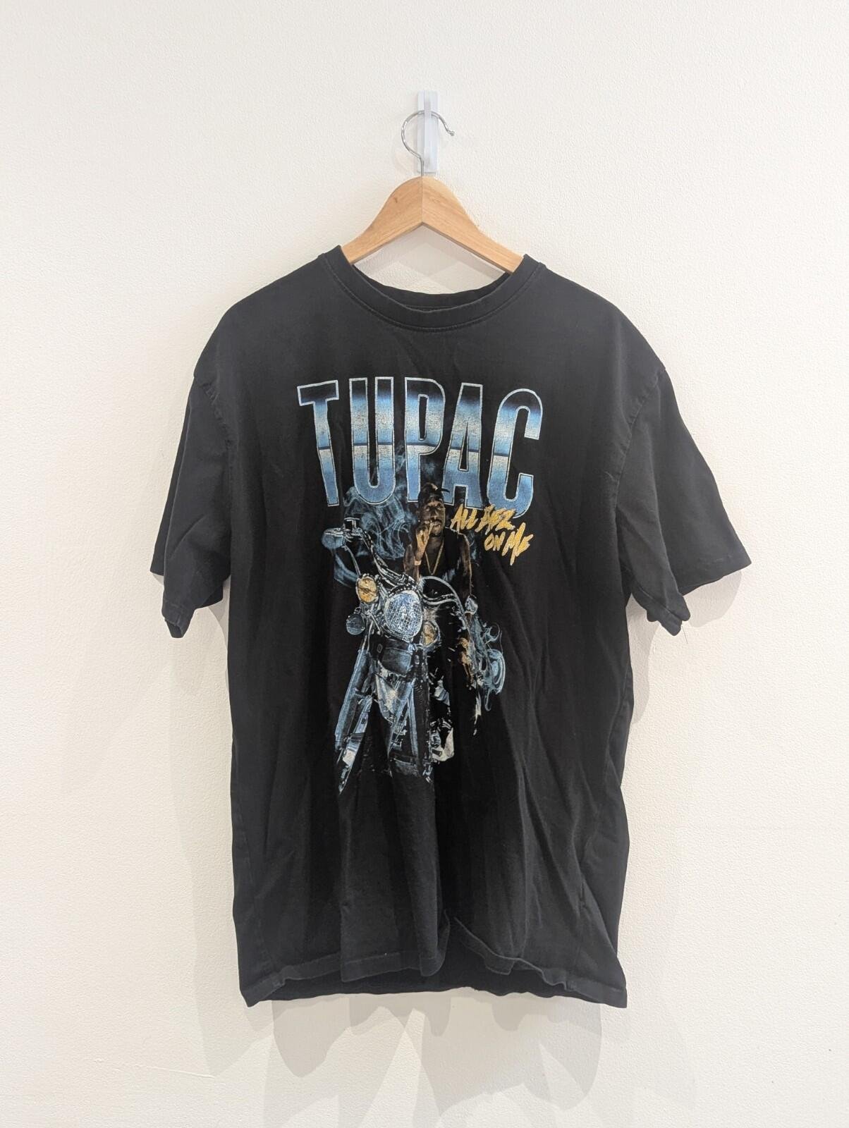 Vintage Style Tupac All Eyes On Me Black T Shirt | Size Extra Large | Tupac