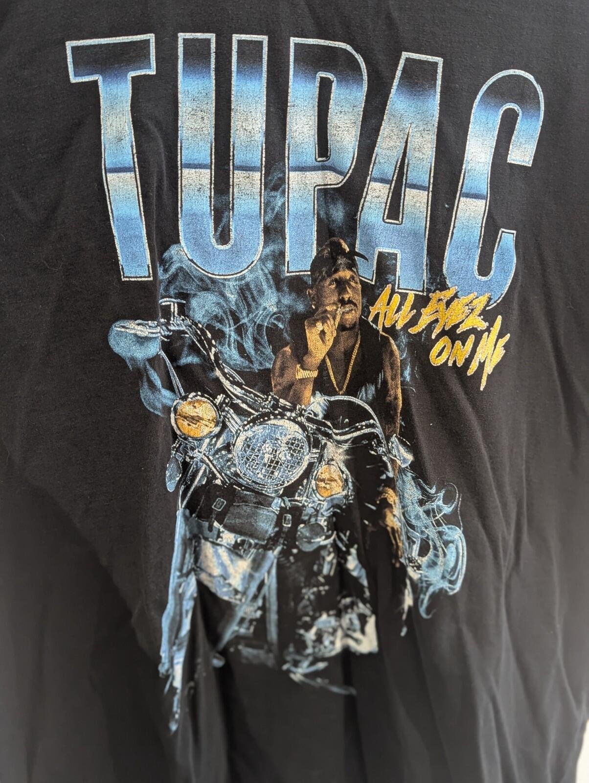 Vintage Style Tupac All Eyes On Me Black T Shirt | Size Extra Large | Tupac - Image 3