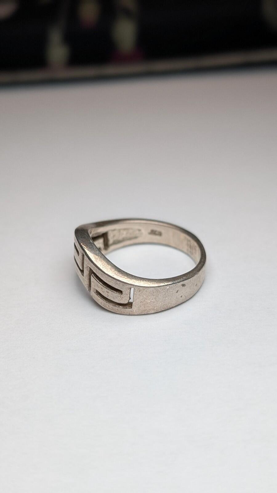 Vintage Sterling Silver Modernist Geometric Ring | Size U | 925 Silver - Image 3