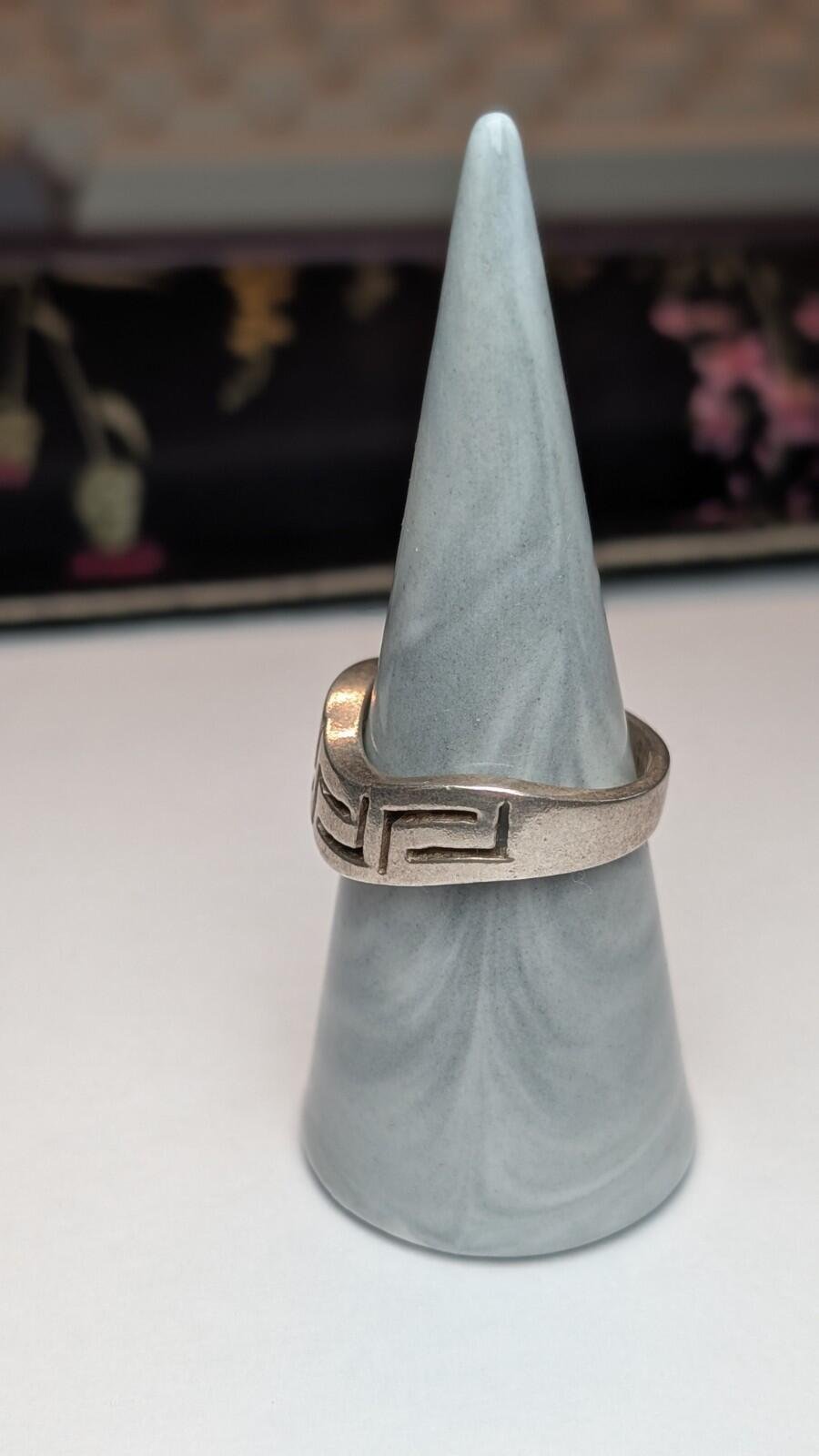Vintage Sterling Silver Modernist Geometric Ring | Size U | 925 Silver - Image 8