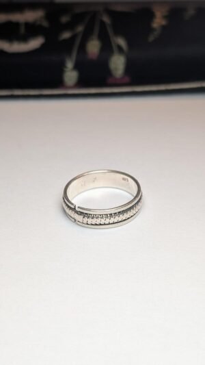 Vintage Sterling Silver Spinner Ring | Size W | 925 Silver | Broken / Cracked