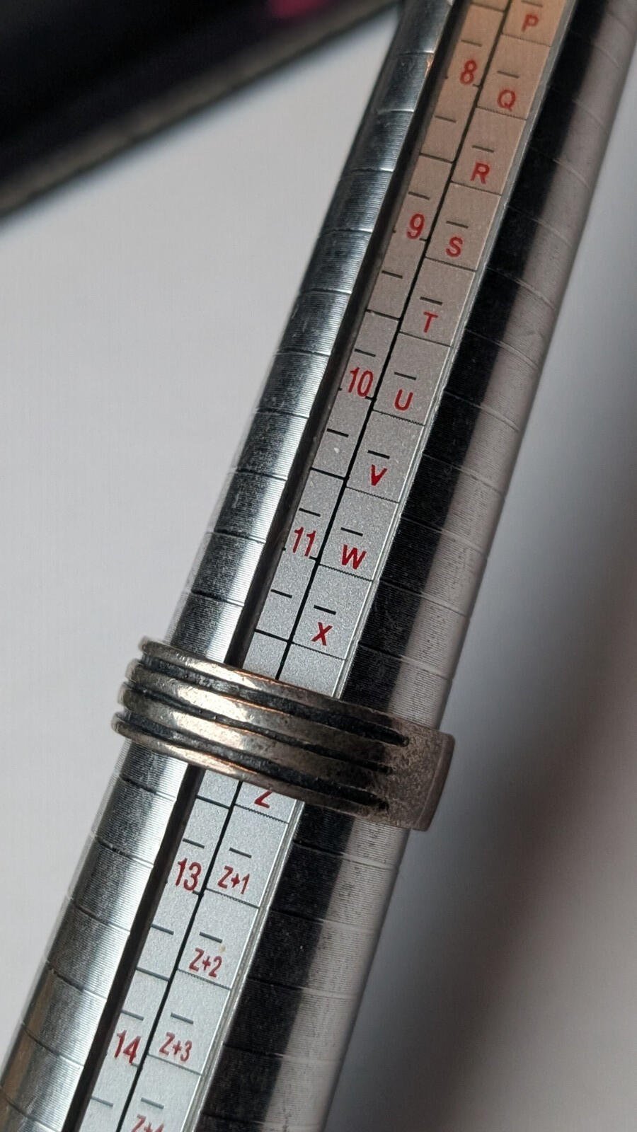 Vintage Sterling Silver Triple Lines Band Ring | Size Y | 925 Silver - Image 6