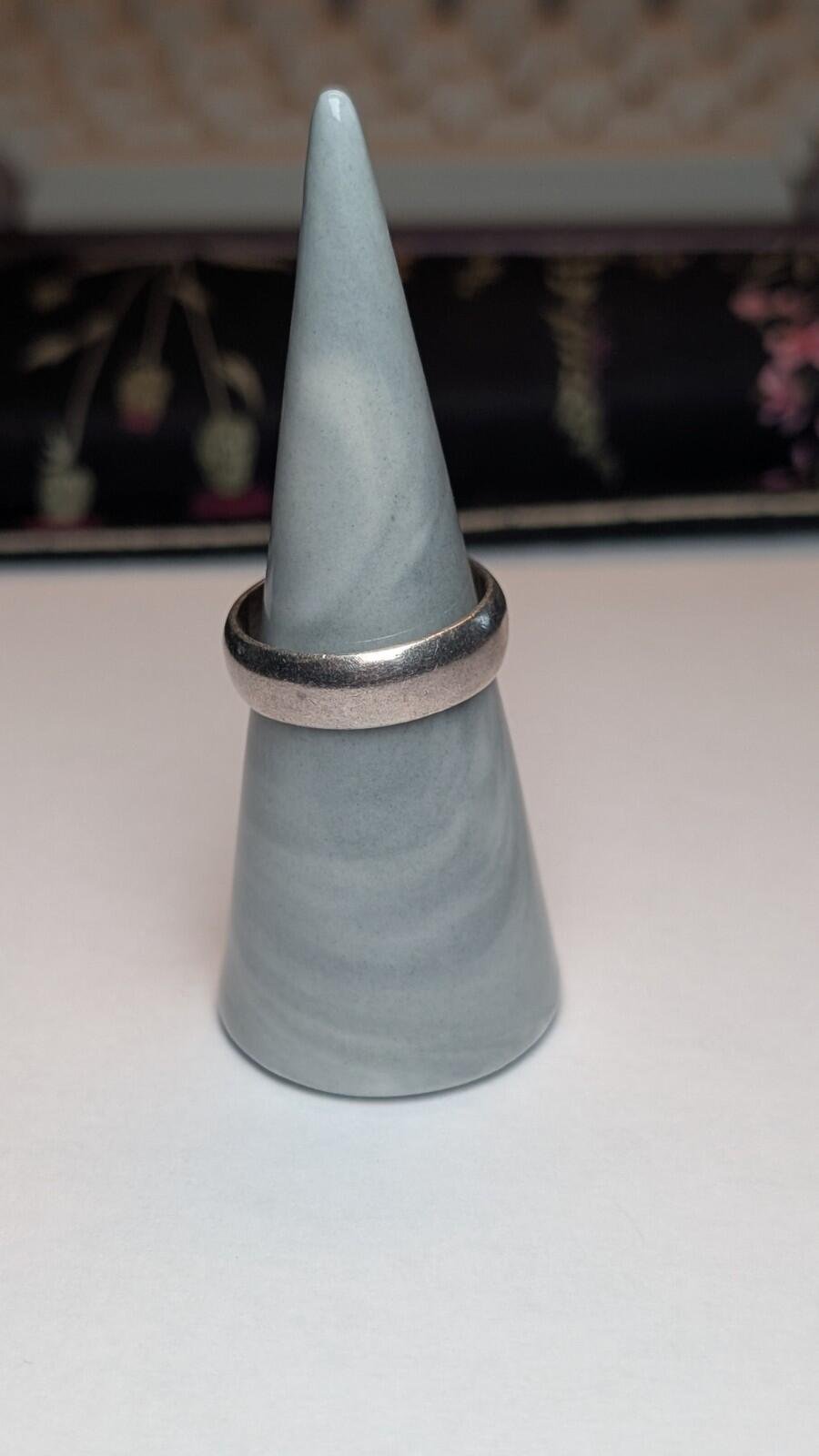 Vintage Sterling Silver Simple Band Ring | Size R 1/2 | 925 Silver - Image 3