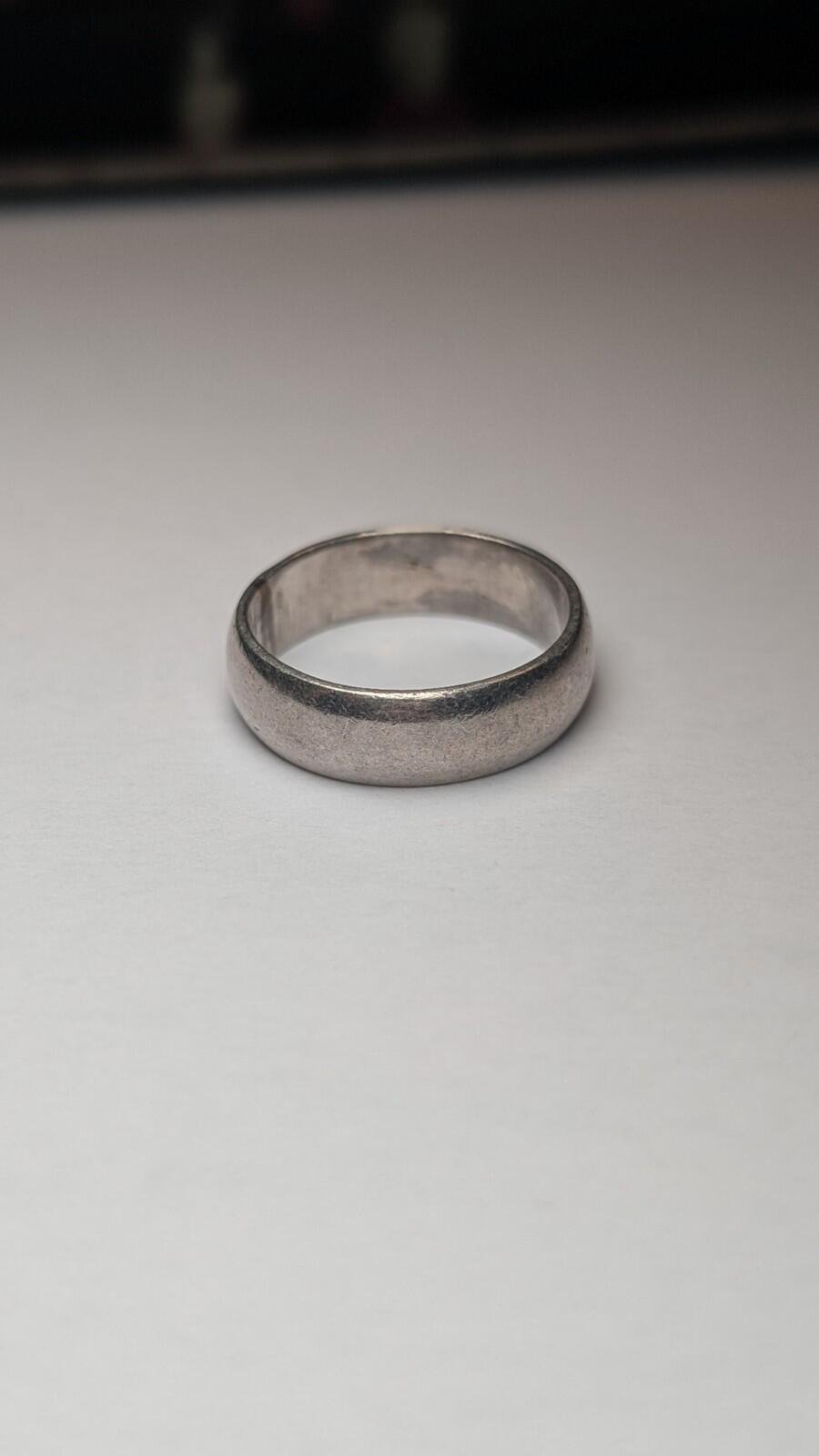 Vintage Sterling Silver Simple Band Ring | Size R 1/2 | 925 Silver - Image 5