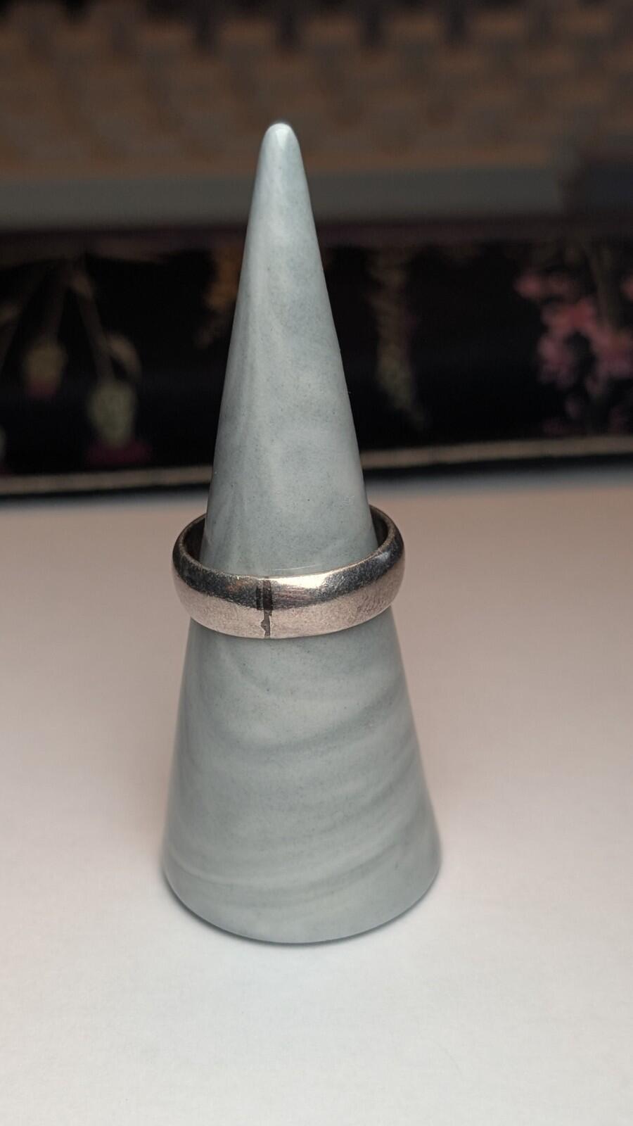 Vintage Sterling Silver Simple Band Ring | Size R 1/2 | 925 Silver - Image 6