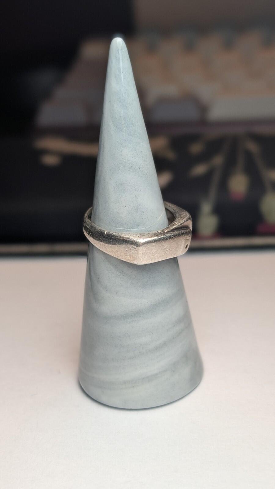 Vintage Sterling Silver Minimalist Signet Style Ring | Size O | 925 Silver - Image 6
