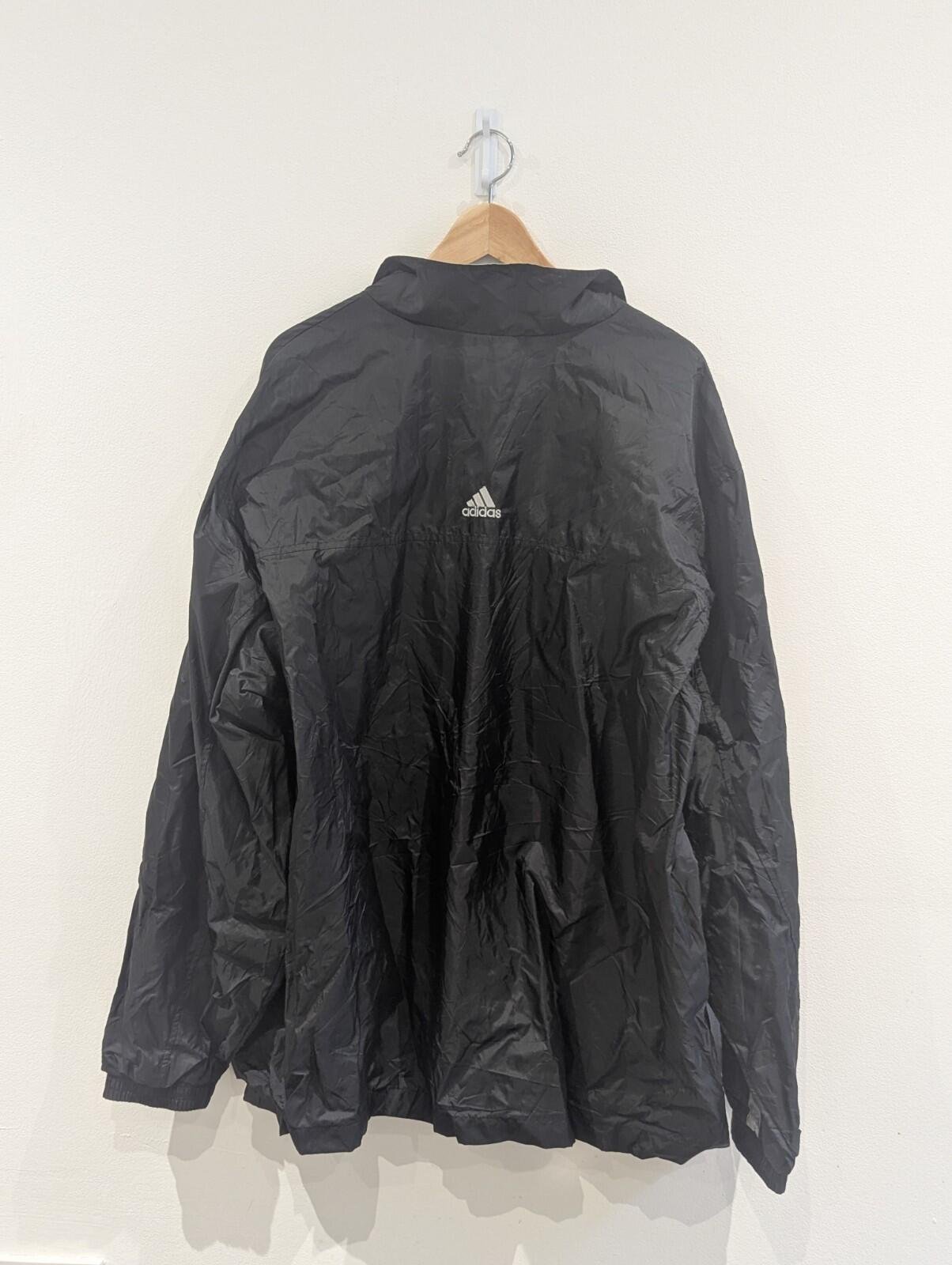 Vintage Adidas 2001 Black & White Jacket Windbreaker | Extra Extra Large XXL - Image 3