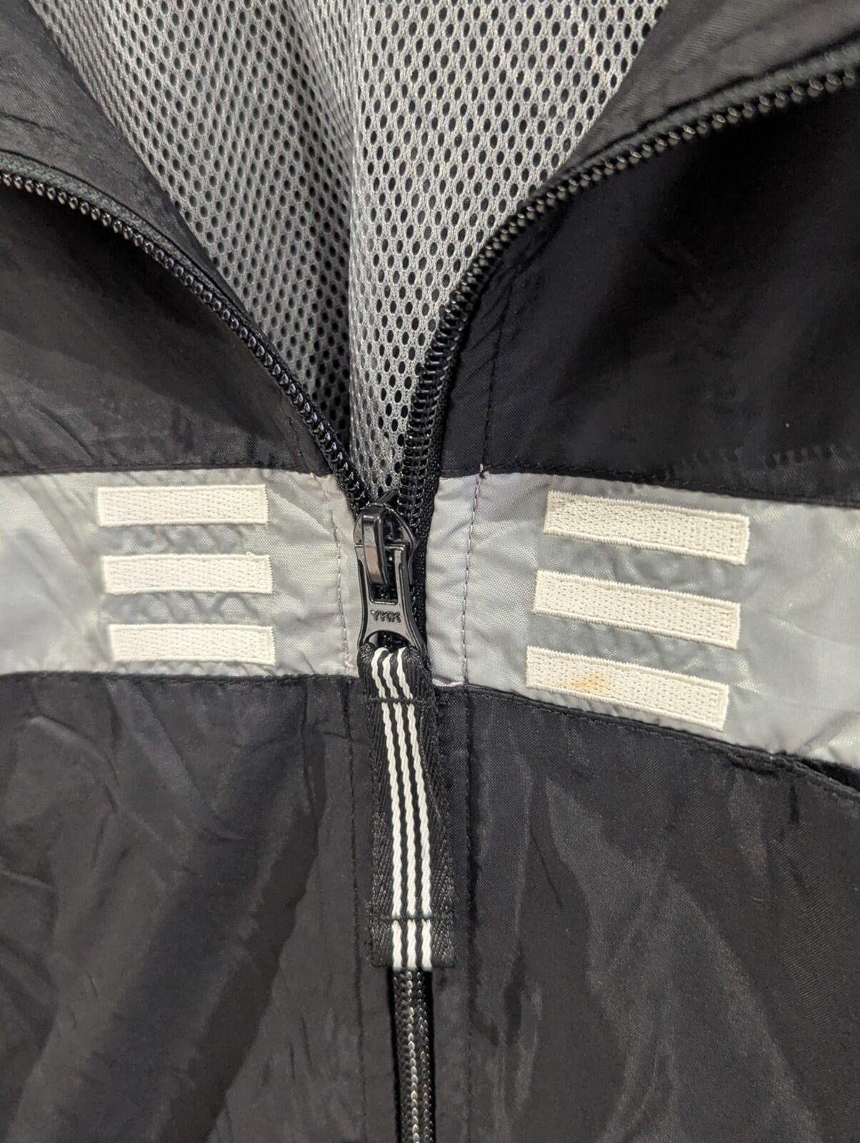 Vintage Adidas 2001 Black & White Jacket Windbreaker | Extra Extra Large XXL - Image 5