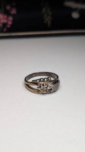Vintage Sterling Silver Grapes / Vine / Leaf Ring | Size R | 925 Silver
