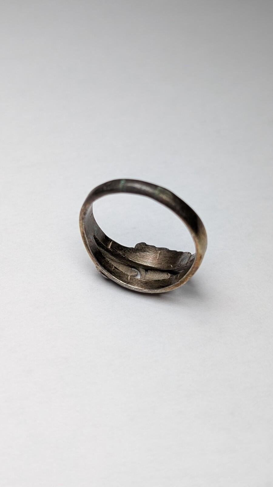 Vintage Sterling Silver Grapes / Vine / Leaf Ring | Size R | 925 Silver - Image 4