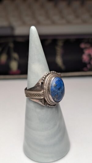 Vintage Sterling Silver Blue Turquoise Ring | Size L 1/2 | 925 Silver