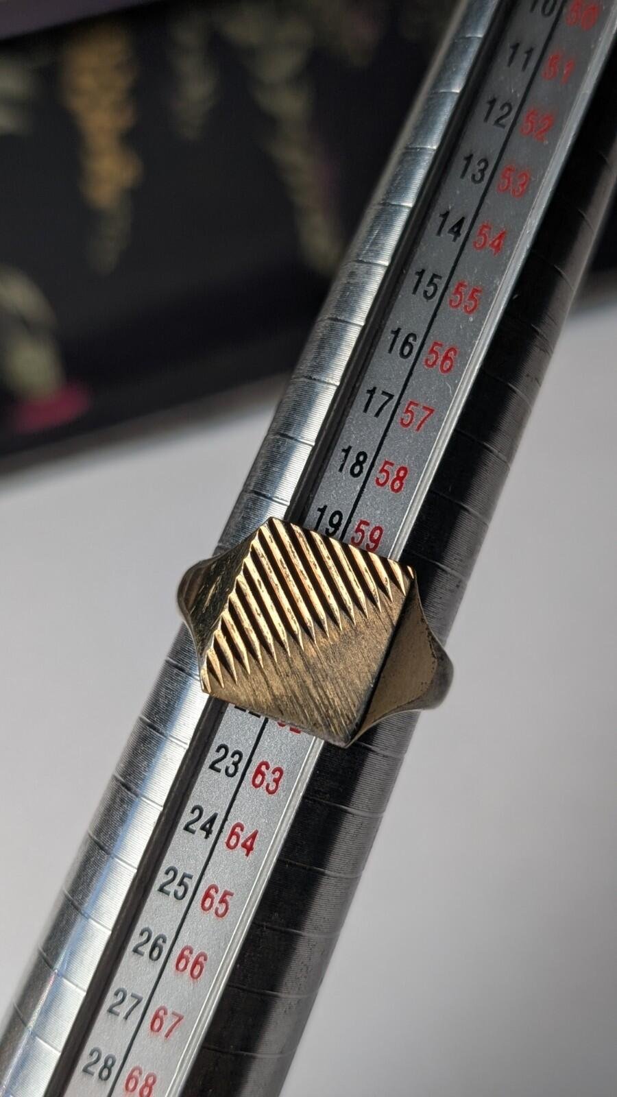 Vintage 9ct Gold Plated Sterling Silver 1974 Signet Ring | Size S 1/2 | 925 - Image 8