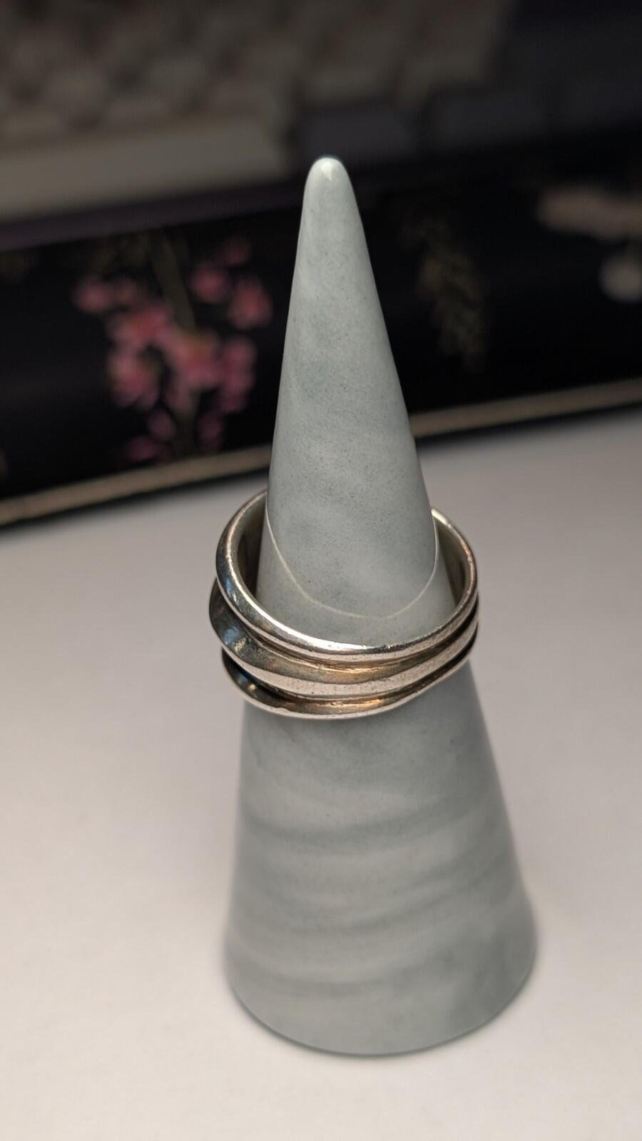 Vintage Sterling Silver Men's Ridges Ring | Size P 1/2 | 925 Silver - Image 7