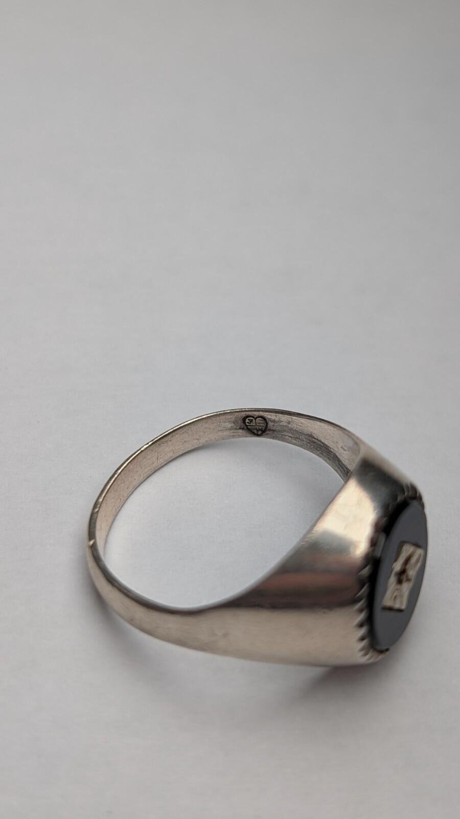 Vintage Sterling Silver 1978 Men's Signet Ring | Size S | 925 | Made In London - Image 5
