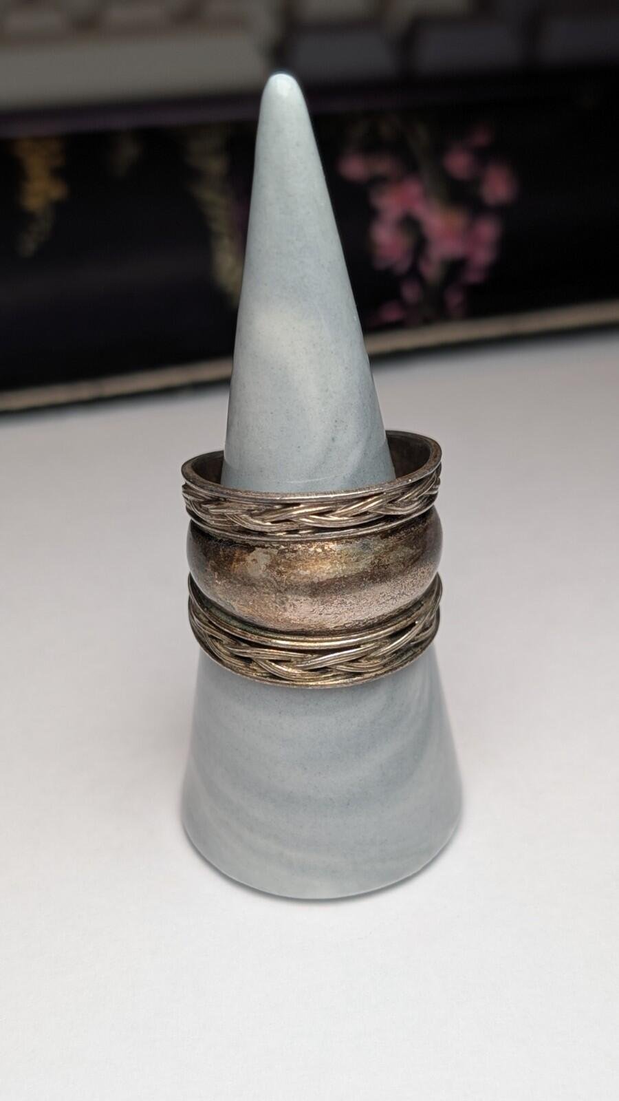Vintage Sterling Silver Chunky Band Ring | Size W | 925 Silver - Image 6