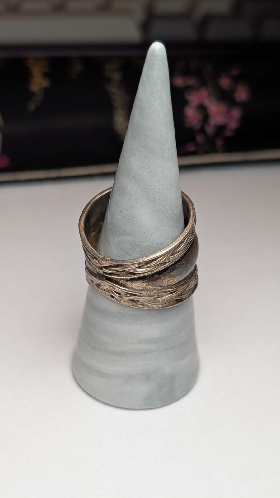 Vintage Sterling Silver Chunky Band Ring | Size W | 925 Silver - Image 7