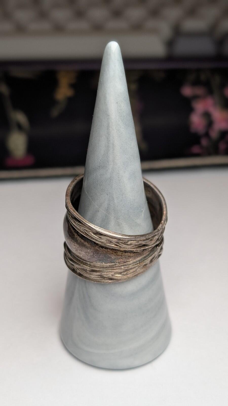 Vintage Sterling Silver Chunky Band Ring | Size W | 925 Silver - Image 10