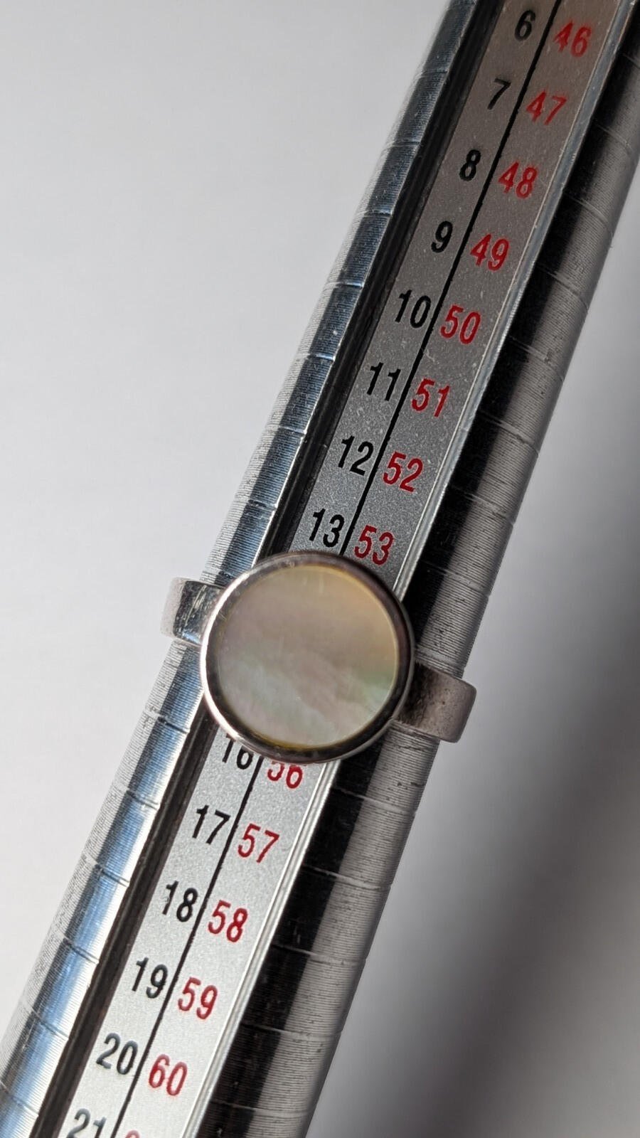 Vintage Sterling Silver Mother Of Pearl Ring | Size N 1/2 | 925 Silver - Image 8
