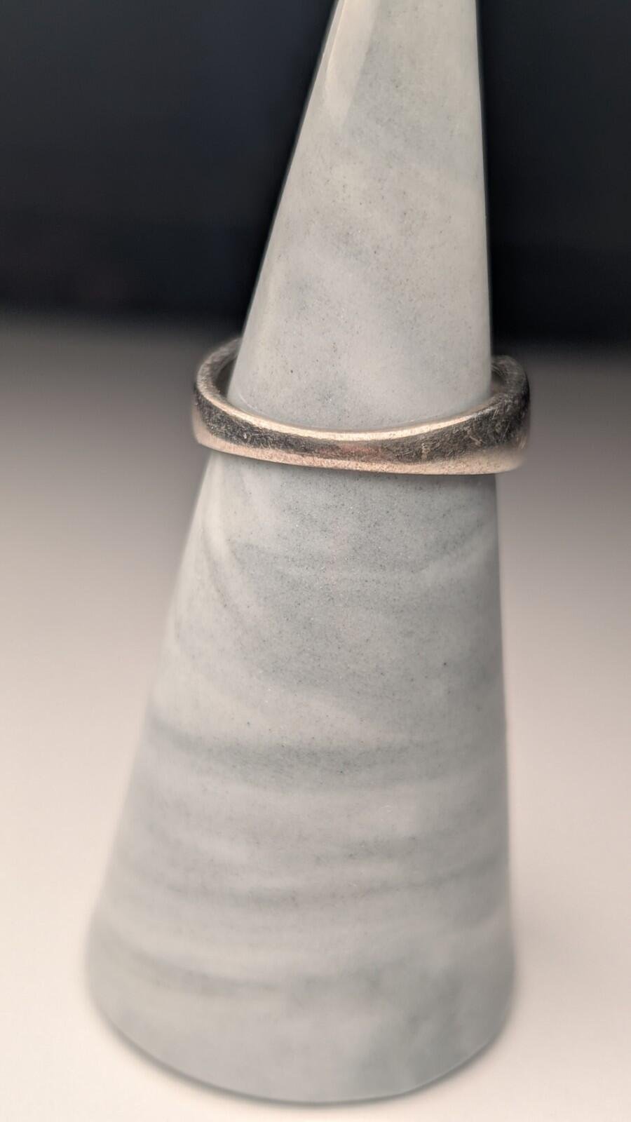 Vintage Sterling Silver 3 Stone Ring | Size M | 925 Silver - Image 6