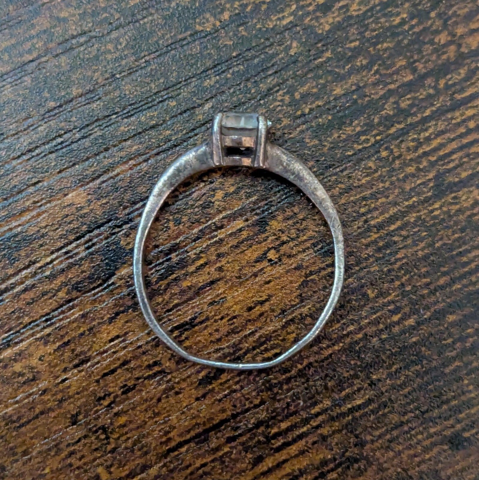 Vintage Sterling Silver Ring | Gemstone Unknown | Size L 1/2 - Image 8