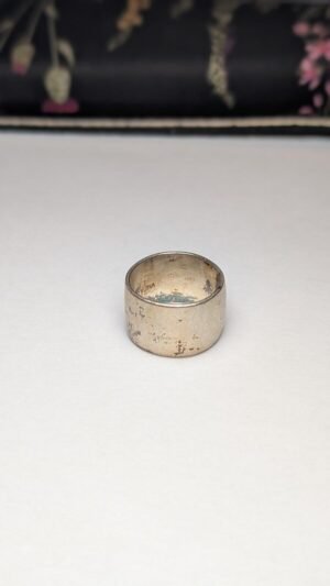 Vintage Sterling Silver Native American Packard J Suina Band Ring | Size L