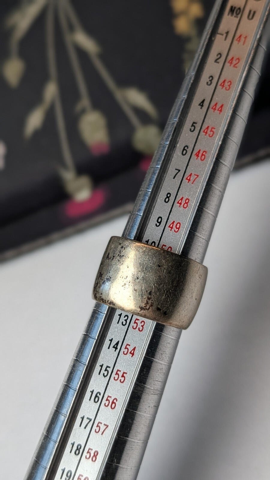 Vintage Sterling Silver Native American Packard J Suina Band Ring | Size L - Image 8