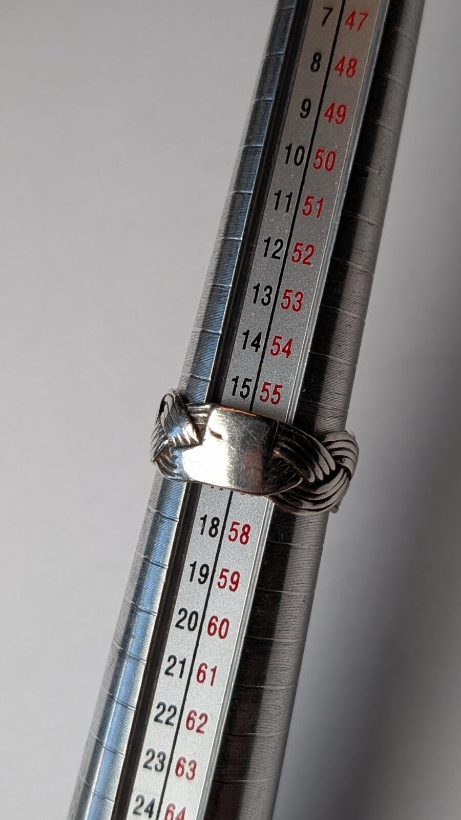 Vintage Sterling Silver Weave Band Ring | Size P | 925 Silver - Image 8