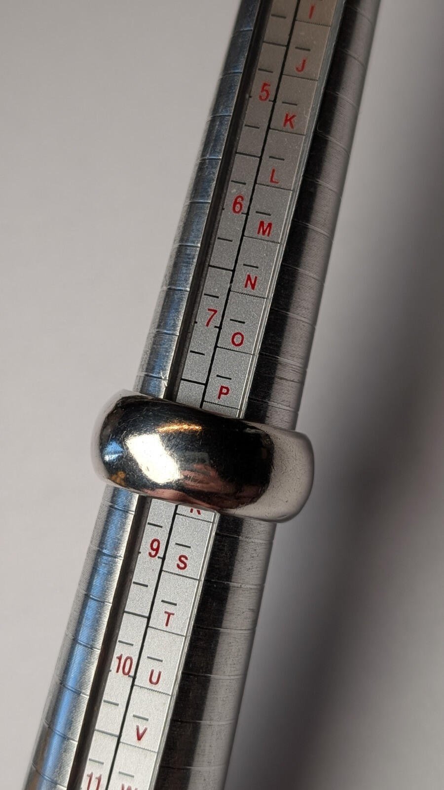 Vintage Sterling Silver Thick Band Ring | Size Q | 925 Silver - Image 2