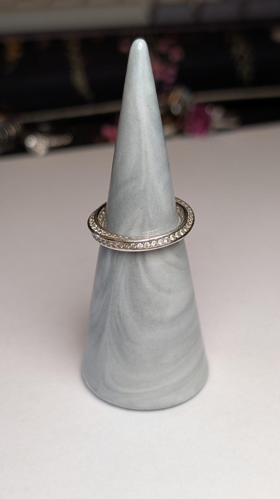 Vintage Sterling Silver Infinite Twirl Ring | Size L | 925 Silver - Image 3