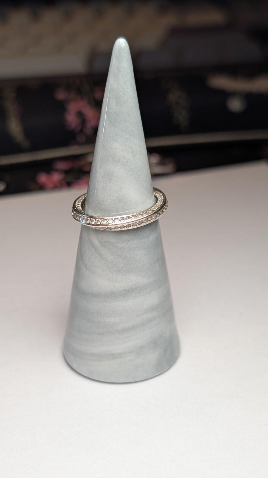 Vintage Sterling Silver Infinite Twirl Ring | Size L | 925 Silver - Image 4