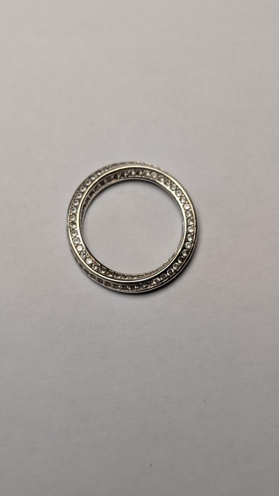Vintage Sterling Silver Infinite Twirl Ring | Size L | 925 Silver - Image 7