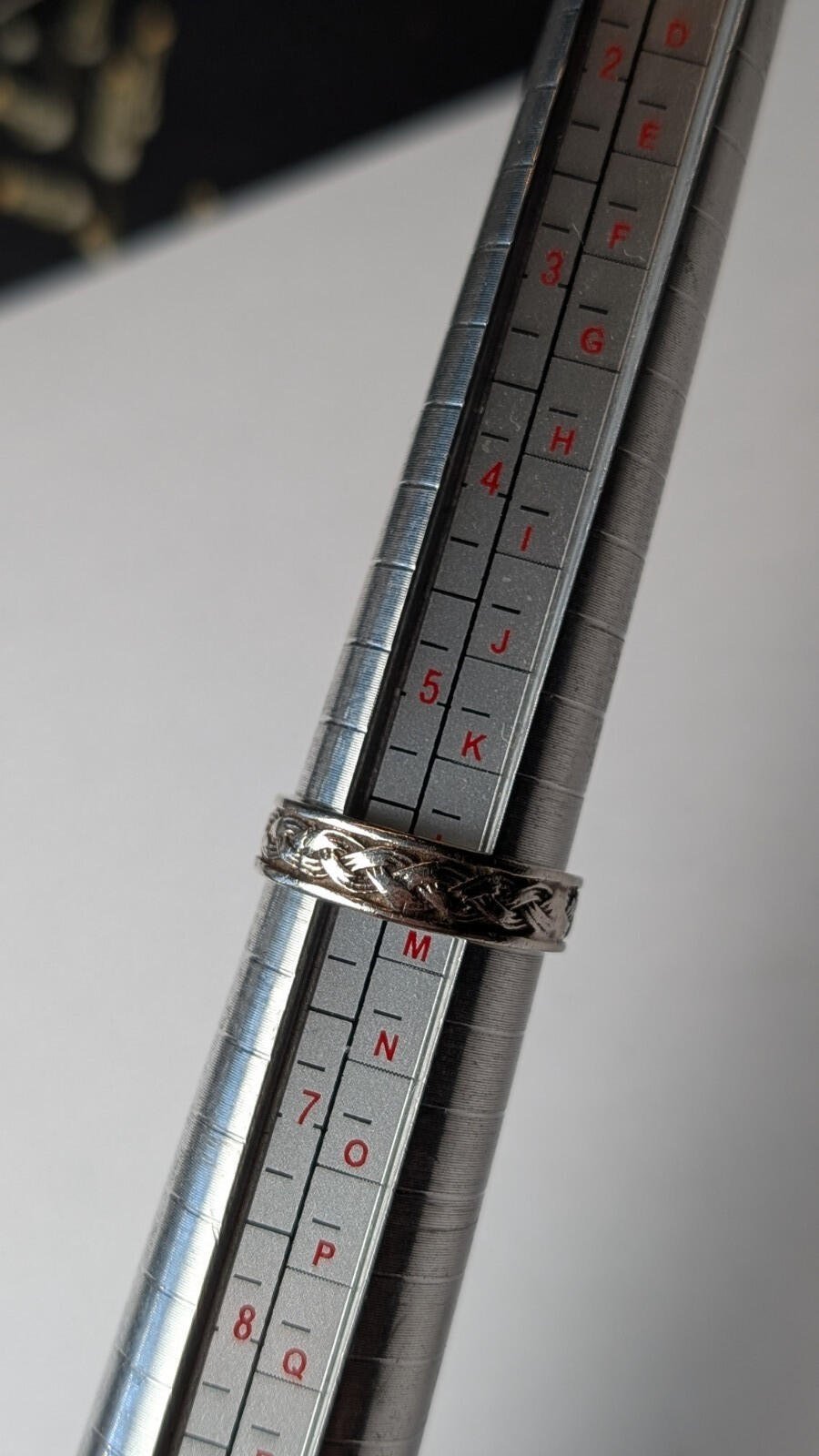 Vintage Sterling Silver Weave Band Ring | Size L | 925 Silver - Image 2